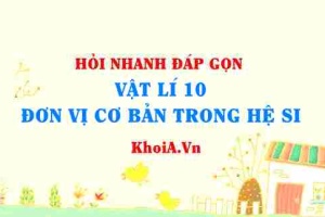Hệ đơn vị SI là gì? 7 đơn vị cơ bản của hệ SI? Hỏi nhanh đáp gọn môn Vật lí
